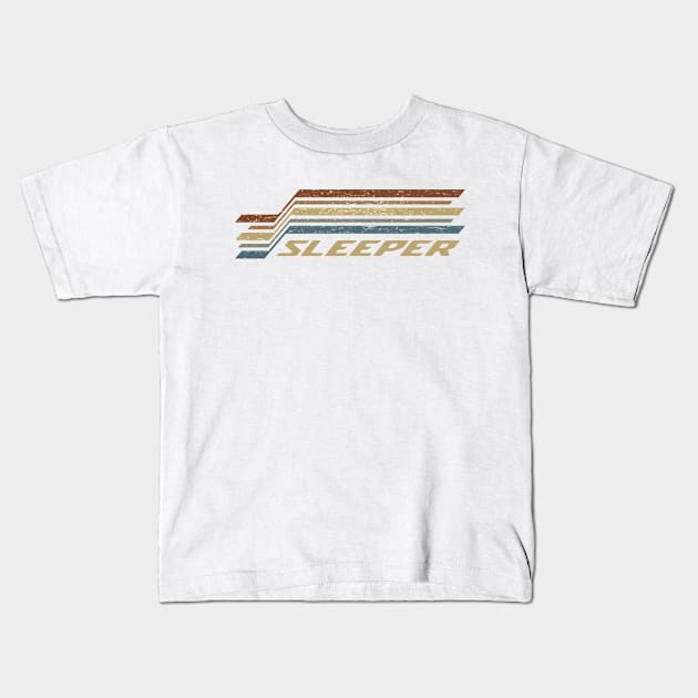 Sleeper Stripes Kids T-Shirt by orovein